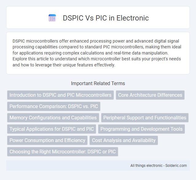 PIC vs DSPIC - What is the difference?