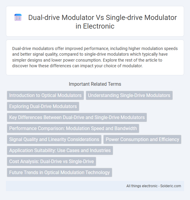 Dual-Drive Modulator vs Single-Drive Modulator - What is the difference?