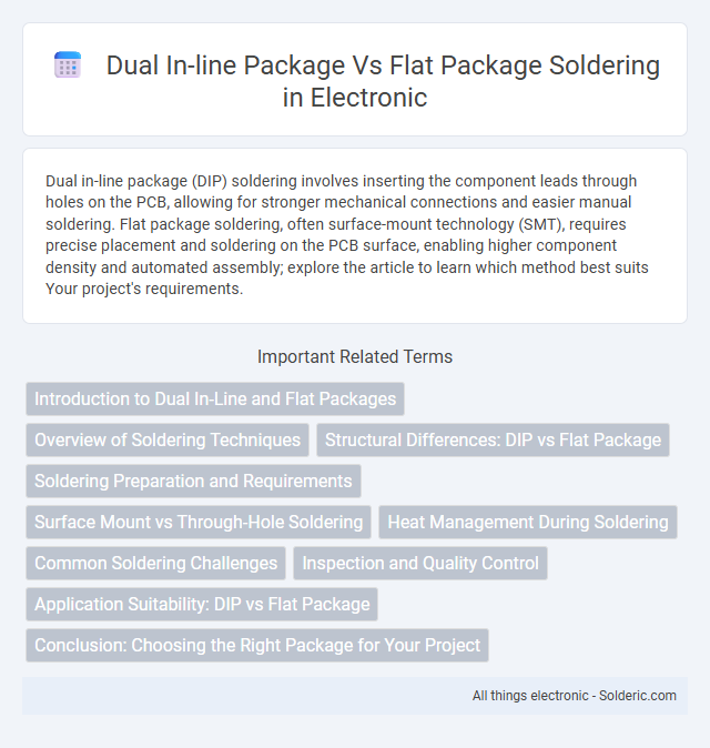 Comparison of Dual In-line Package and Flat Package Soldering - What is the difference?