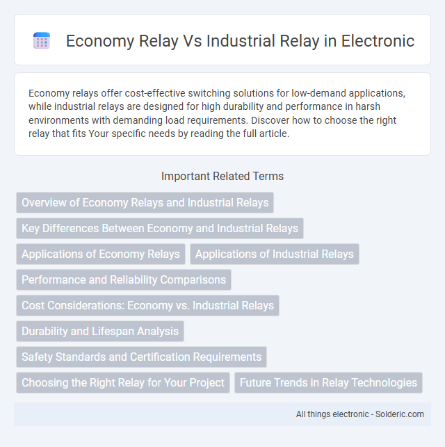 Economy Relay vs Industrial Relay - What is the difference?