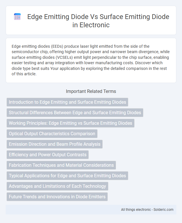 Edge Emitting Diode vs Surface Emitting Diode - What is the difference?