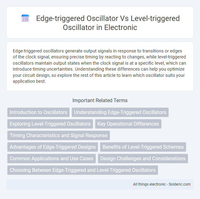 Edge-triggered oscillator vs Level-triggered oscillator - What is the difference?