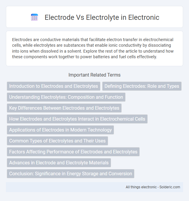 Electrode vs Electrolyte - What is the difference?