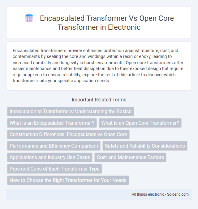 Encapsulated Transformer vs Open Core Transformer - What is the difference?