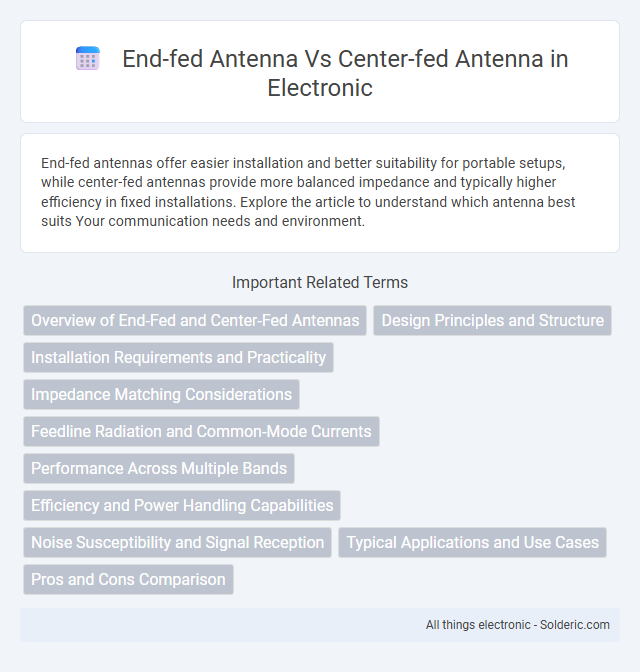 Center-Fed Antenna vs End-Fed Antenna - What is the difference?