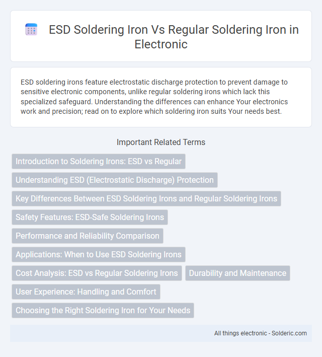ESD Soldering Iron vs. Regular Soldering Iron - What is the difference?
