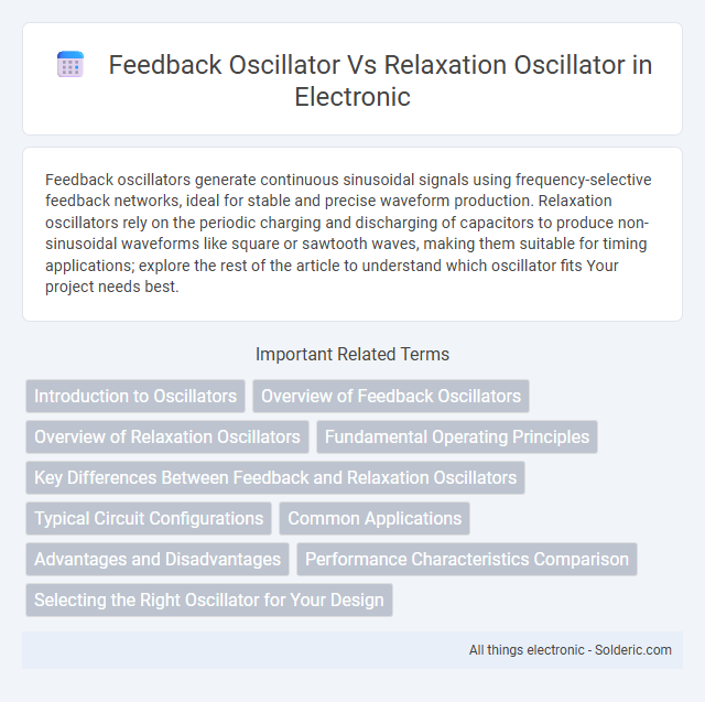 Feedback Oscillator vs Relaxation Oscillator - What is the difference?