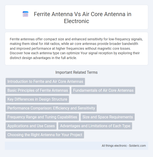 Air Core Antenna vs Ferrite Antenna - What is the difference?