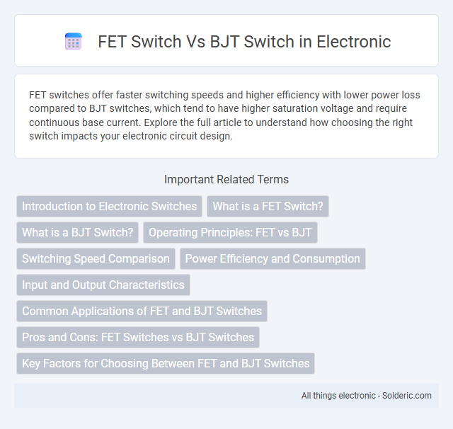 BJT switch vs FET switch - What is the difference?