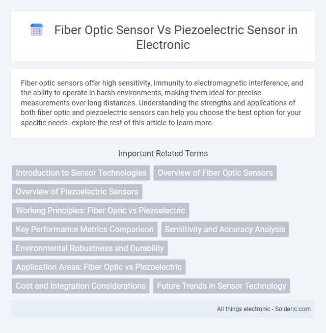 Fiber Optic Sensor vs. Piezoelectric Sensor - What is the difference?