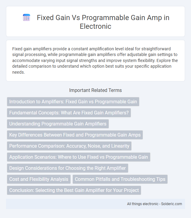 Fixed Gain vs Programmable Gain Amplifier - What is the difference?