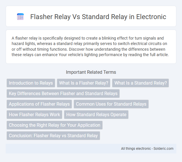 Standard relay vs flasher relay - What is the difference?