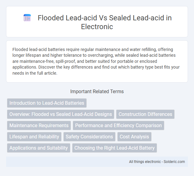 Flooded Lead-Acid vs Sealed Lead-Acid - What is the difference?