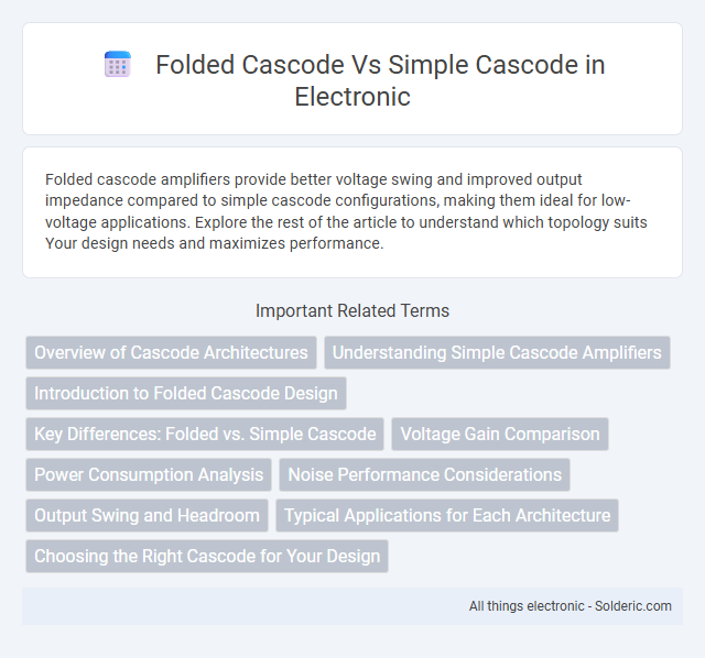 Folded Cascode vs Simple Cascode - What is the difference?