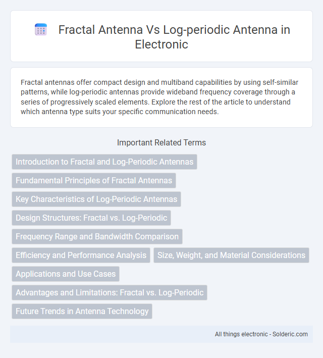 Fractal Antenna vs Log-Periodic Antenna - What is the difference?
