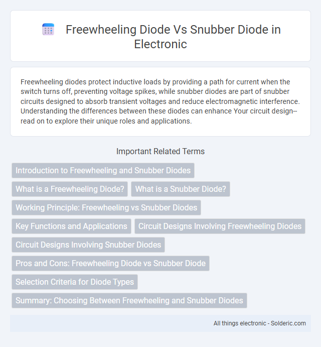 Comparison: Freewheeling Diode vs Snubber Diode - What is the difference?