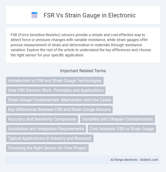 Strain Gauge vs FSR - What is the difference?
