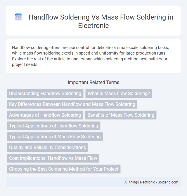 Handflow Soldering vs Mass Flow Soldering - What is the difference?