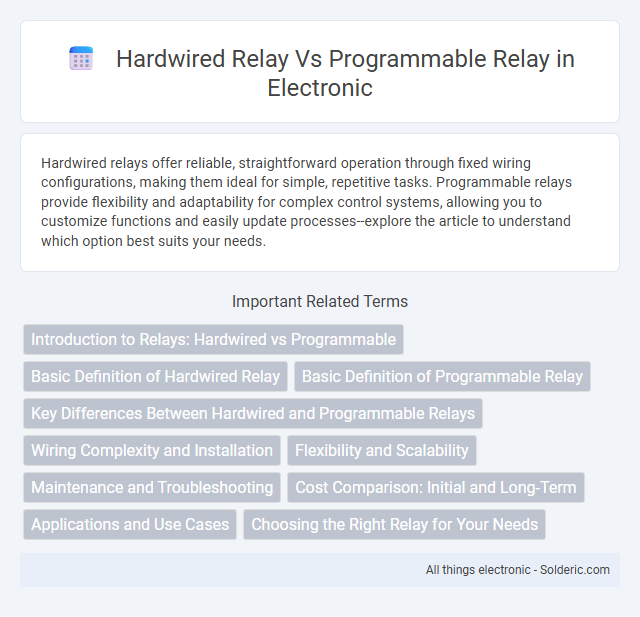 Hardwired Relay vs Programmable Relay - What is the difference?