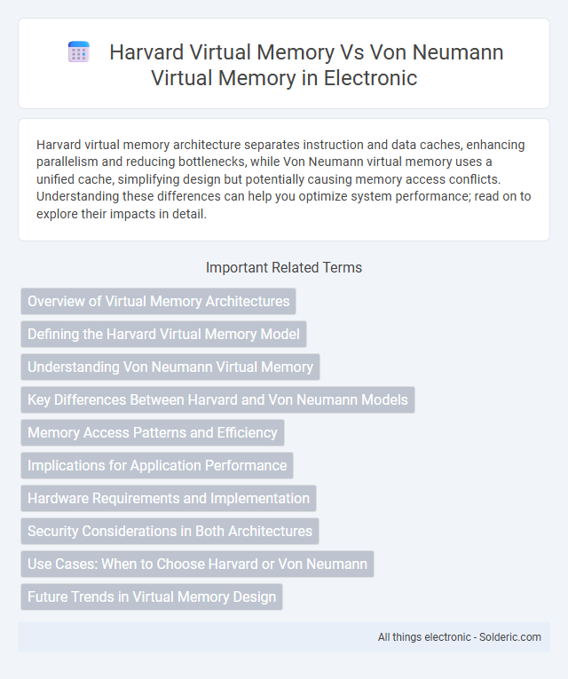 Harvard virtual memory vs Von Neumann virtual memory - What is the difference?
