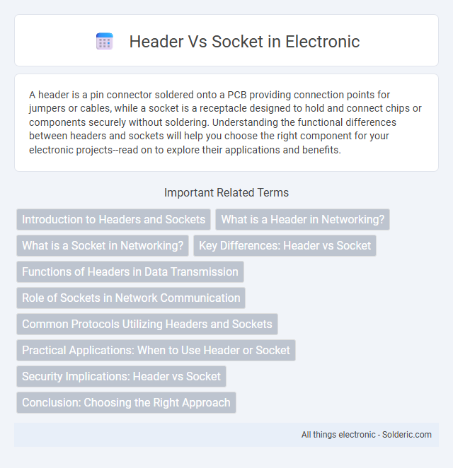Socket vs Header - What is the difference?