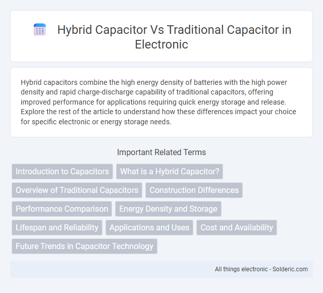 Hybrid Capacitor vs Traditional Capacitor - What is the difference?
