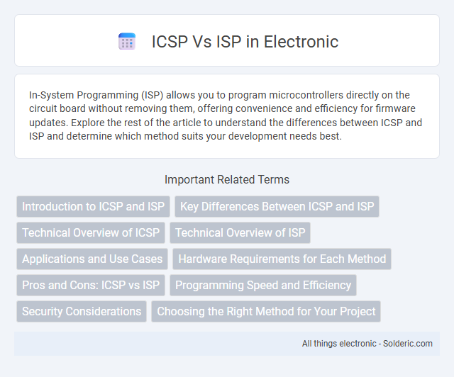 ISP vs ICSP - What is the difference?