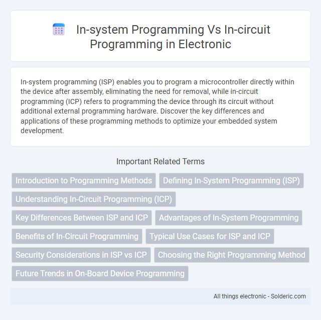 In-circuit programming vs In-system programming - What is the difference?
