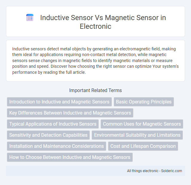 Inductive Sensor vs Magnetic Sensor - What is the difference?