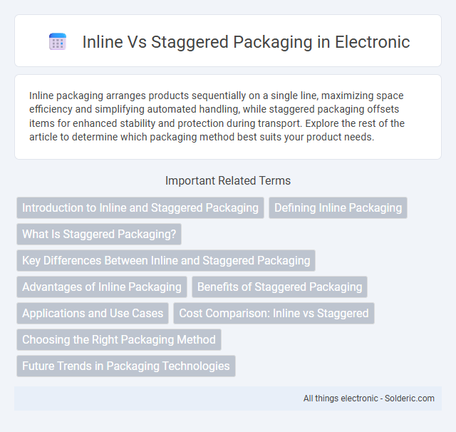 Staggered Packaging vs Inline Packaging - What is the difference?