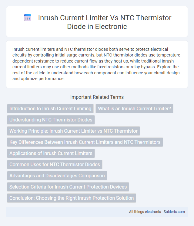 Inrush Current Limiter vs NTC Thermistor Diode - What is the difference?