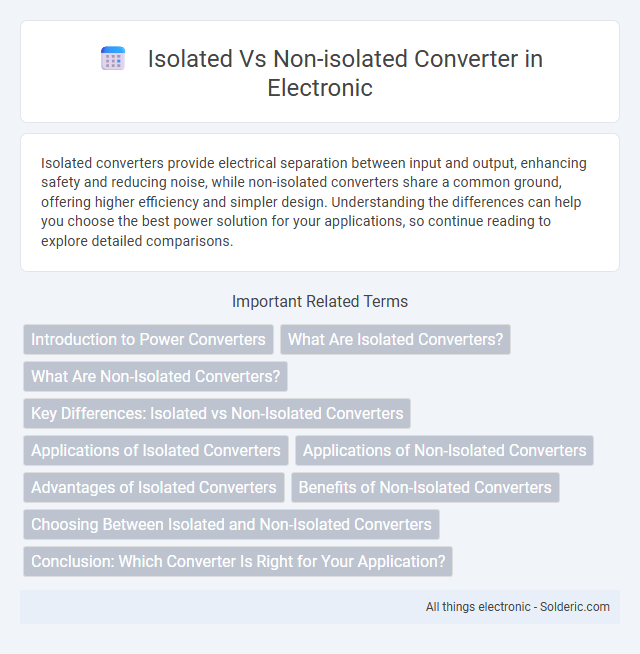 Isolated vs Non-Isolated Converter - What is the difference?