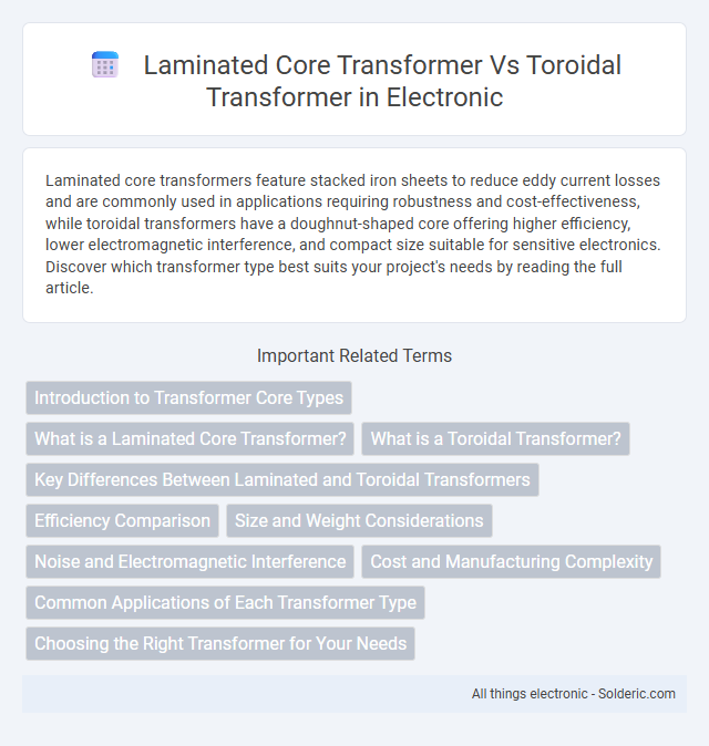 Laminate Core Transformer vs Toroidal Transformer - What is the difference?