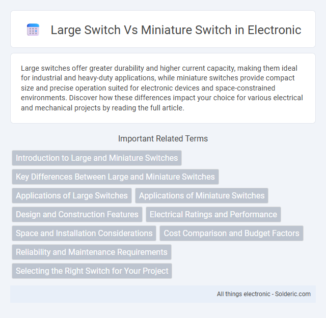 Large switch vs Miniature switch - What is the difference?