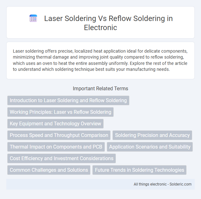 Laser Soldering vs Reflow Soldering - What is the difference?