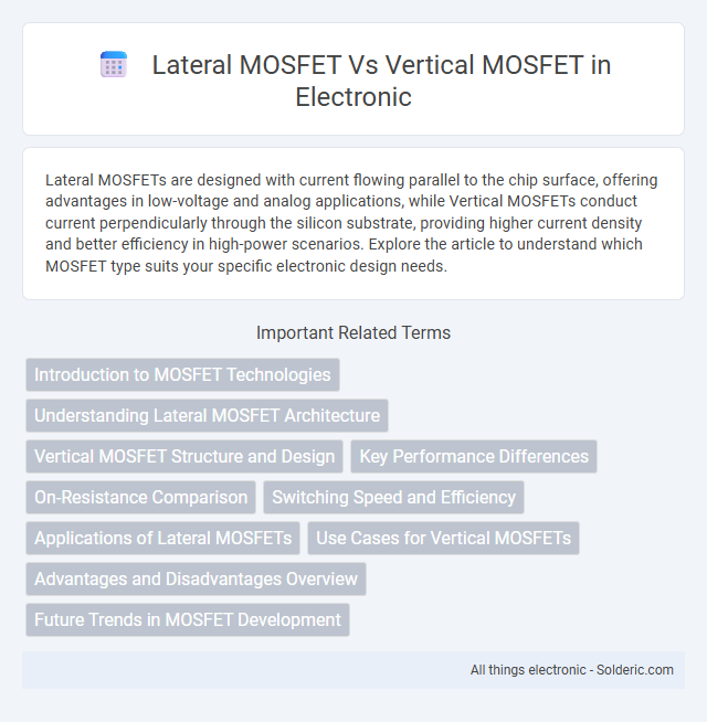Lateral MOSFET vs Vertical MOSFET - What is the difference?