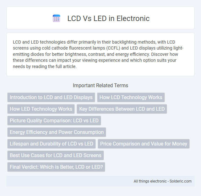 LED vs LCD - What is the difference?