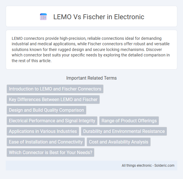 Fischer vs LEMO - What is the difference?