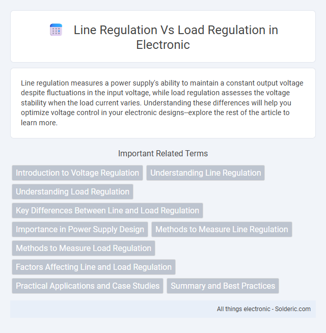 Line Regulation vs Load Regulation - What is the difference?