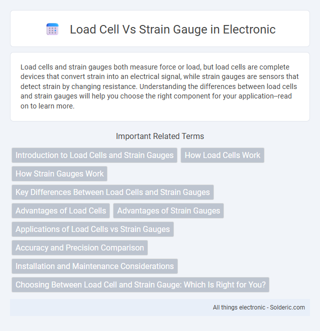 Strain Gauge vs Load Cell - What is the difference?