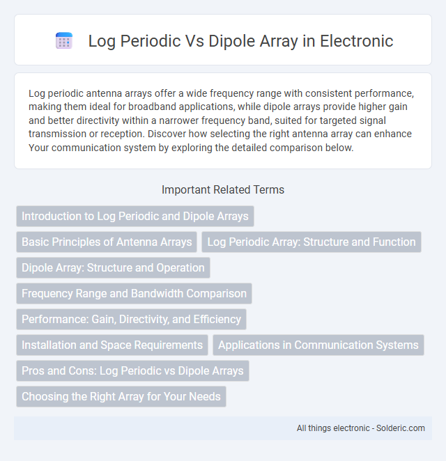 Dipole Array vs Log Periodic - What is the difference?