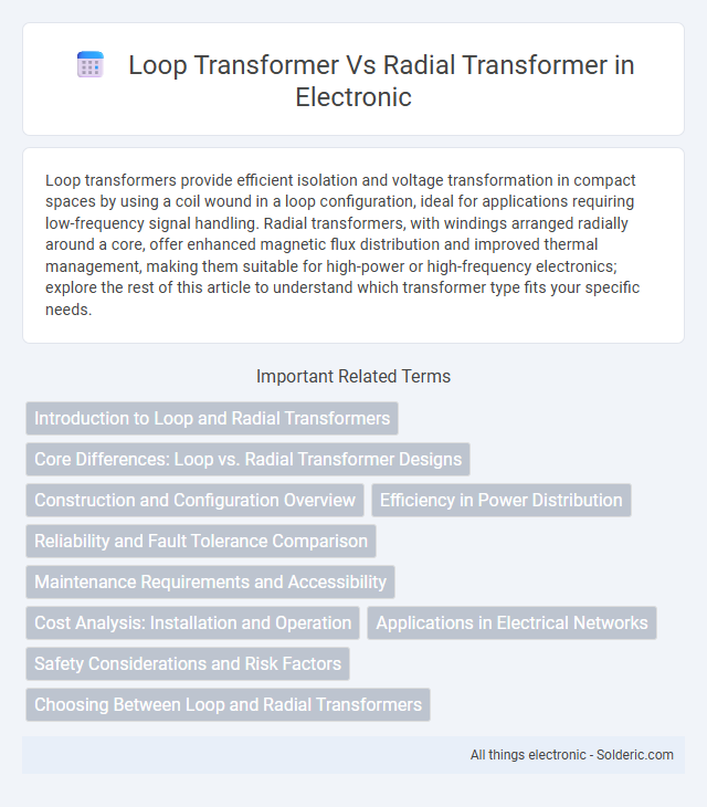 Radial Transformer vs Loop Transformer - What is the difference?