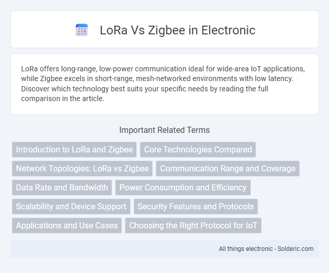 LoRa vs Zigbee - What is the difference?