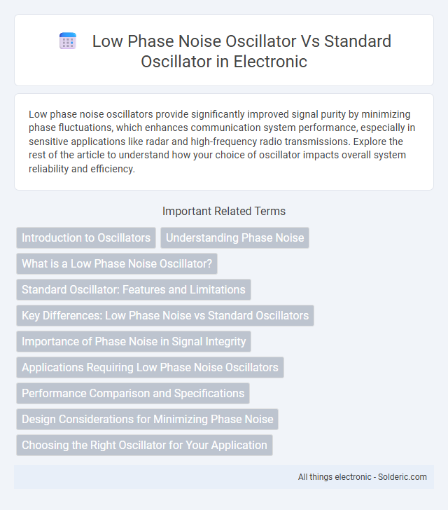 Low Phase Noise Oscillator vs Standard Oscillator - What is the difference?