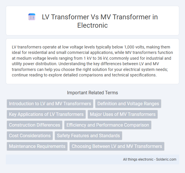 Comparison of LV Transformer vs MV Transformer - What is the difference?