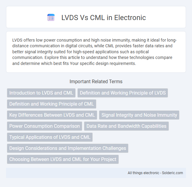 Comparison: CML vs LVDS - What is the difference?