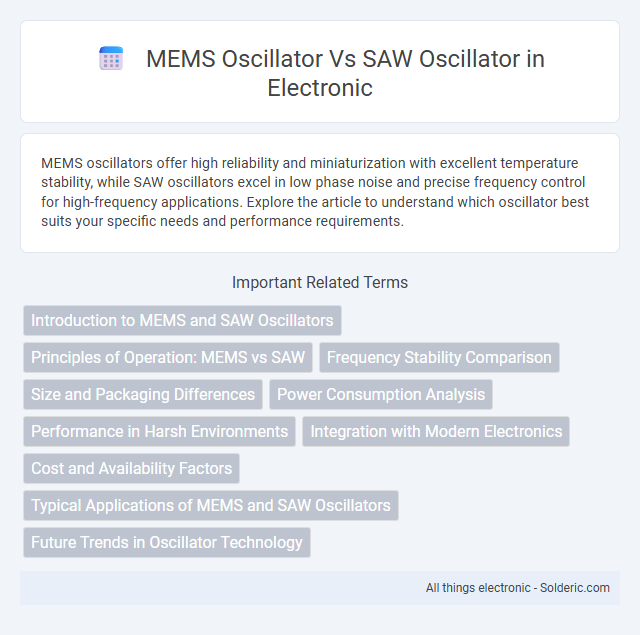 MEMS Oscillator vs SAW Oscillator - What is the difference?