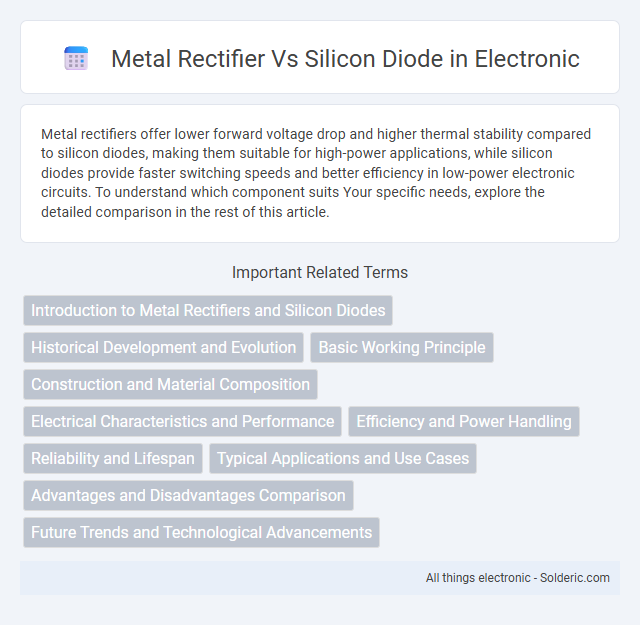Silicon Diode vs Metal Rectifier - What is the difference?