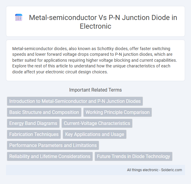Metal-Semiconductor vs P-N Junction Diode - What is the difference?