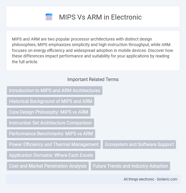 ARM vs MIPS - What is the difference?